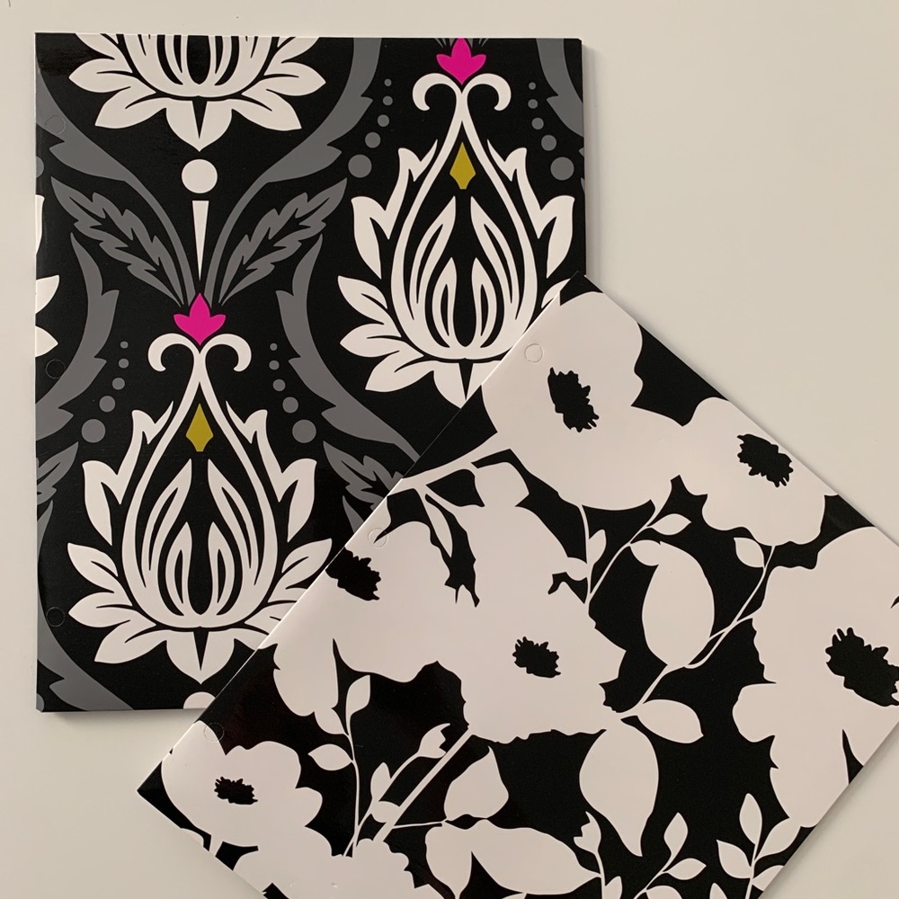 2 pk Carolina pad 2 pocket folder